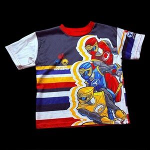 Power Rangers Ninja Storm Vintage Y2K 2004 Shirt Sz 5/6